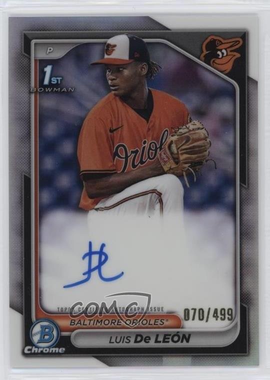 2024 Bowman Chrome Prospect Refractor /499 Luis De Leon León #CPA-LDL Auto