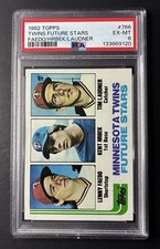 1982 Topps Kent Hrbek Rookie PSA 6 Minnesota Twins Future Stars Tim Laudner RC