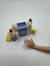 PLAYSKOOL Dollhouse FOOD GROUP Dairy Bottles for Fridge for Loving Family