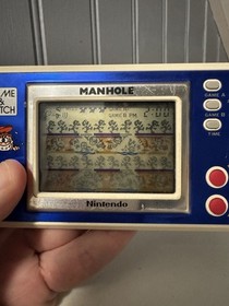 Nintendo Game & Watch Manhole NH-103 Wide Screen 1983 Rare *READ* Works Perfect