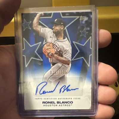 Ronel Blanco 2025 Topps Baseball Stars Autographs Blue /150 #BSA2-RB Astros