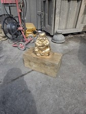 Beautiful concrete Cast Golden Budda 