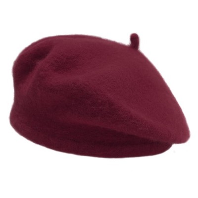 Wool Kids Beret Hat Girls Solid Color Artist French Cap Fashion Headwear Beanie