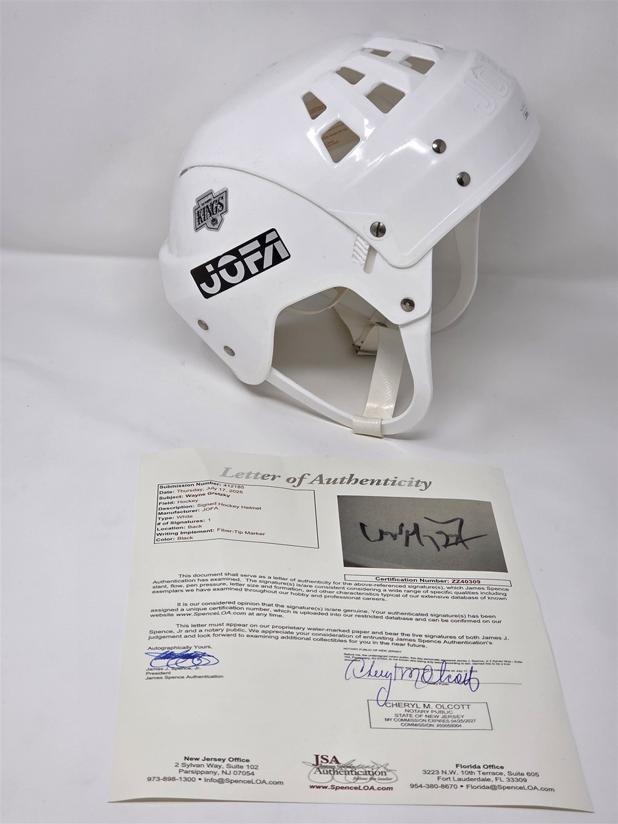 WAYNE GRETZKY signed Jofa hockey helmet JSA COA Full LOA KINGS | eBay
