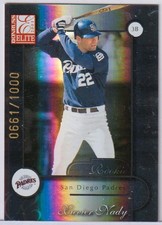 XAVIER NADY: 2001 DONRUSS ELITE ROOKIE CARD # 178. rookie card picture