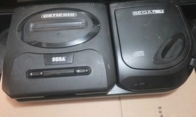 Sega Genesis Model 2 + Sega CD Model 2 Tested And Working