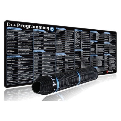 excovip Mouse Pad for C++ 31.4x11.7x0.07 inch Extended Large Cheat Sheet Mous