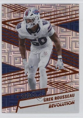 2025 Panini Revolution Orange Levels 40/299 Greg Rousseau #43 1q03