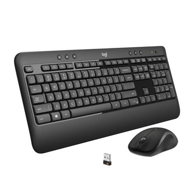 Logitech - MK540 Full-size Advanced Wireless Membrane Keyboard and Mouse Comb...