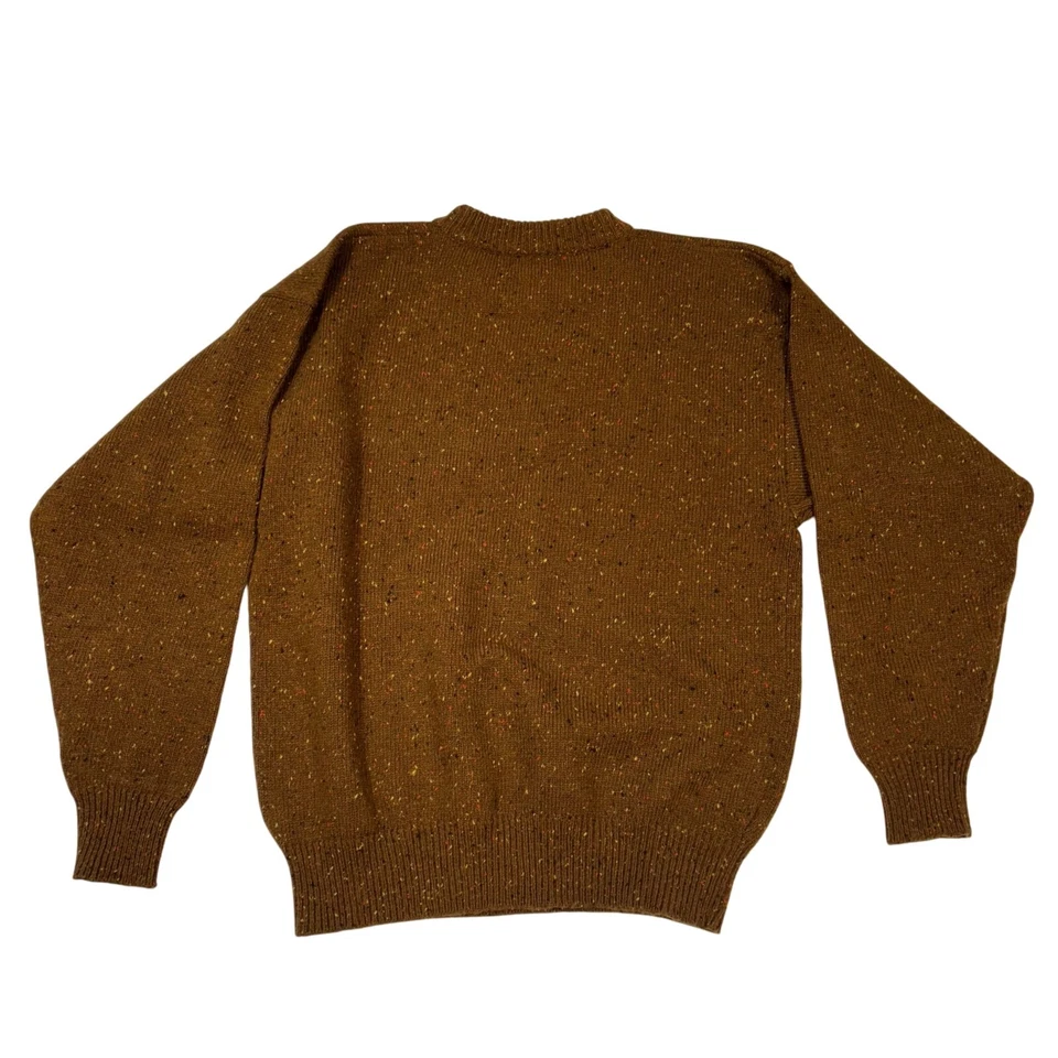 Vintage Ducks Unlimited Tweed Speckled Brown Crew Neck Sweater Men's Size M  - Image 4 of 4