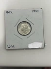1941 uncirculated (UNC) Mercury dime...90% silver