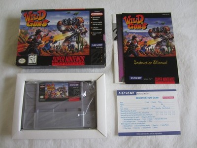 Wild Guns (SNES) Super Nintendo CIB 100% Complete Box Natsume 1995