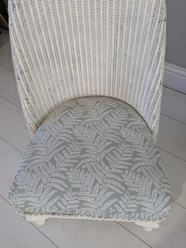 Lloyd Loom Nursing chair Bedroom Chair with sprung upholstered seat Postage Av - Picture 13 of 18
