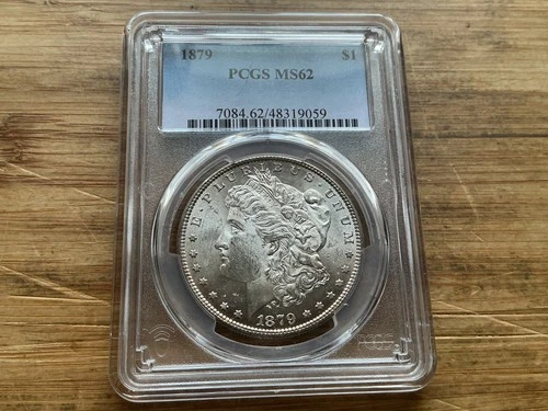 1879 Morgan Silver Dollar Coin PCGS MS 62