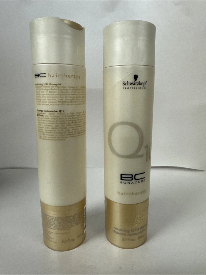Paquete de 2 --- Champú Schwarzkopf BC Bonacure Time Restore Q10 8,5 fl oz Foto 3 de 3