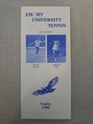1985 Emory University Eagles Men's Tennis Media Guide David Utter Marvin Hsie — photo 1