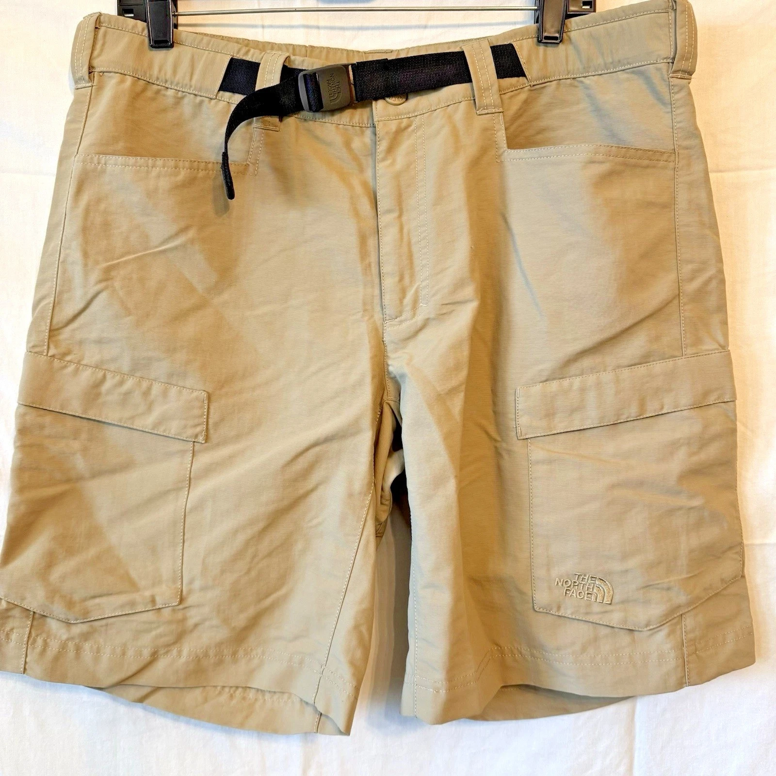 The North Face Horizon 2.0 Cargo Shorts Mens 36 Tan Khaki Hiking Utility Belt