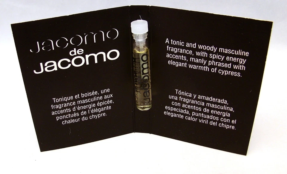 JACOMO DE JACOMO pour Homme Eau de Toilette Muestra Frasco Lote de 2 NUEVO con TARJETA Foto 2 de 4