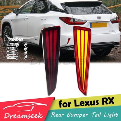 LED Rücklicht Stoßstangen für Lexus RX350L 2016-2019 Fahren Bremse Blinker Rot
