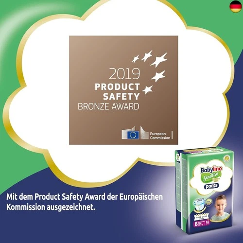 Babylino Sensitive Cotton Soft Windeln Größe 8, Pants XXL (20+ kg), 14 Stück - Bild 6 von 10