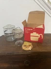 *Vintage 7759 Pyrex 9 Cup Glass Percolator Coffee Pot Flame Ware Complete Set*