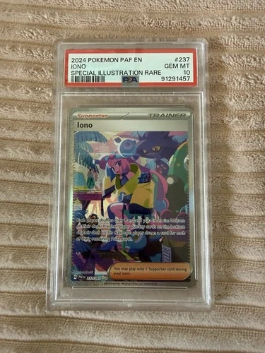Iono Special Illustration Rare Holo 237/091 SV Paldean Fates 2024 PSA 10 EN