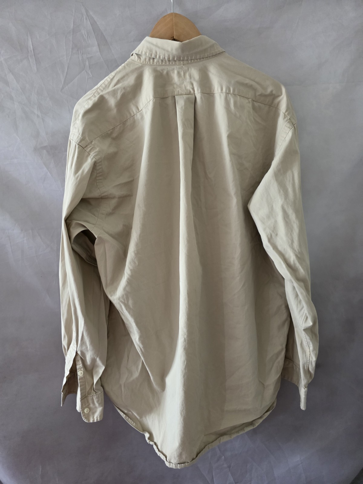 Polo Ralph Lauren Blake Men's Beige Long-Sleeve Shirt Size Large image 5