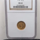 1928 $2.50 Indian Head Gold Coin NGC MS62 Philadelphia Business Strike