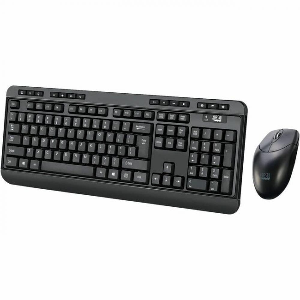 Adesso Antimicrobial Wireless Desktop Keyboard & Mouse (wkb1