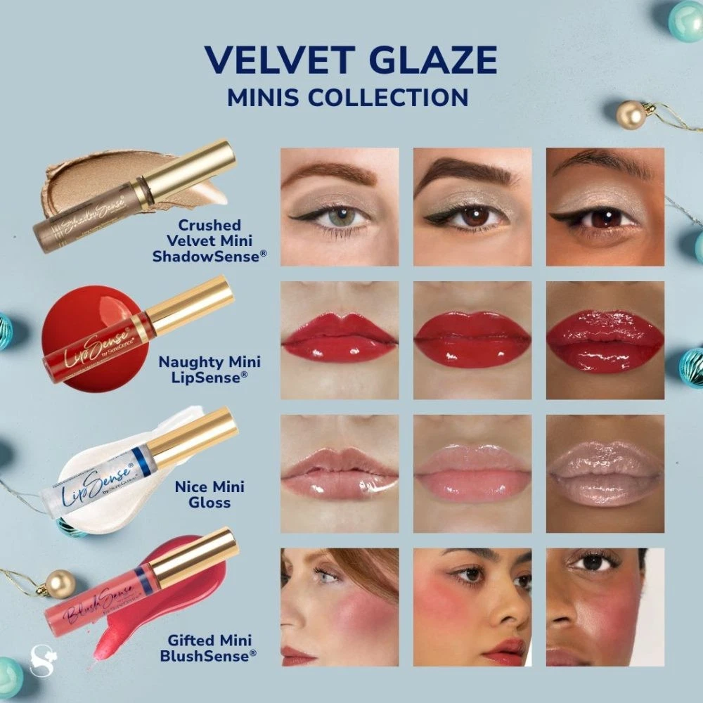 💌 **Velvet Glaze Mini Collection (2024)** LipSense by SeneGence NEW/SEALED