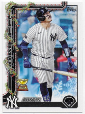 2025 Topps Holiday #H56 Austin Wells - New York Yankees