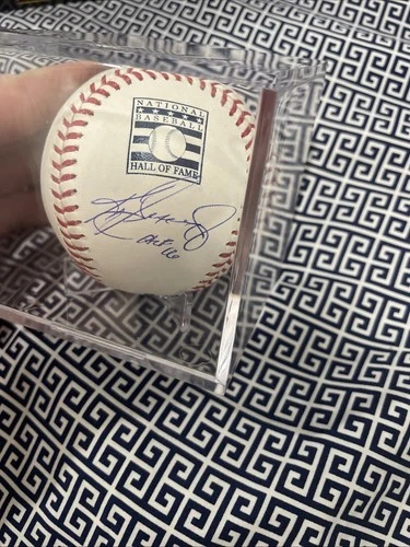 Ken Griffey Junior Autographed Baseball Hall Of Fame Authenticated