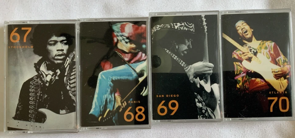 Jimi Hendrix  Stages 1991, 4 Unique Cassette Tapes Box Set Live 67-70 Rare OOP - Image 3 of 4