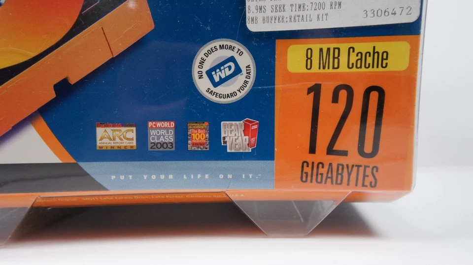 Western Digital Hard Drive 120 GB 7200RPM 8MB Cache WD1200JBRTL NEW Sealed - Image 2 of 4
