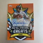 2025 Topps MLB ALL STAR GAME GREATS Orange AUTO /25 Andruw Jones Atlanta Braves