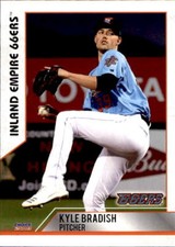 2019 Inland Empire 66ers Choice #2 Kyle Bradish Peoria Arizona AZ Baseball Card