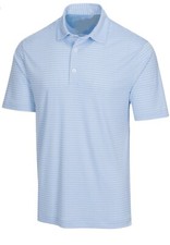 Greg Norman Men's Play Dry ML75 Polo Shirt Blue NWT Medium Large