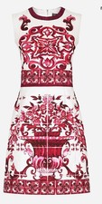 Dolce & Gabbana Majolica Brocade Dress Sz 42 As New And Current