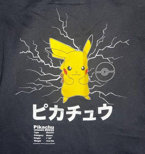 Abercrombie Kids Pullover Hoodie Black Pokemon Graphic Sweatshirt Boy 13/14 EUC - Picture 6 of 7