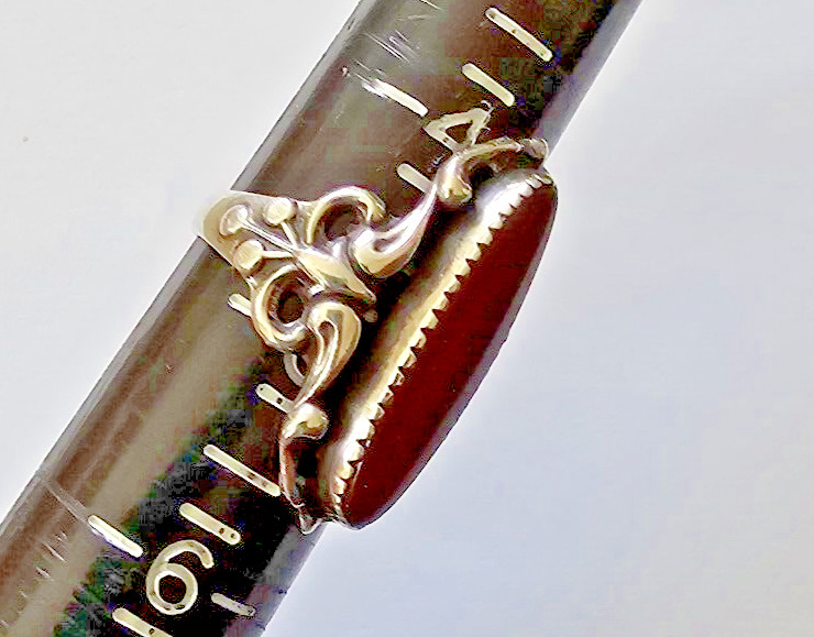 Art Nouveau Sterling Carnelian Stone Ring sz 5 - image 6