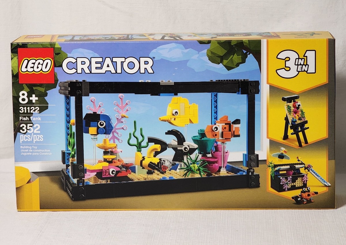 Lego Creator 3in1 Fish Tank 31122 Dolphin/Turtle 31128, Retired, NEW  Sets