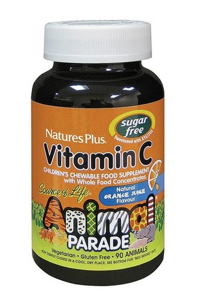 Natures Plus Vit. C Animal Parade Zuckerfrei – 90 Lutschtab. (118,43 Eur/Kg)-image