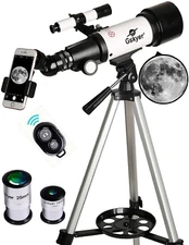 Telescope, 70Mm Aperture 400Mm AZ Mount Astronomical Refracting Telescope for Ki