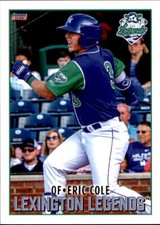 2019 Lexington Legends Choice #4 Eric Cole Southlake Texas TX Baseball Card