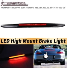 For 1997-2004 Porsche Boxster 986 Black Lens LED Centre Third Brake Stop Lights