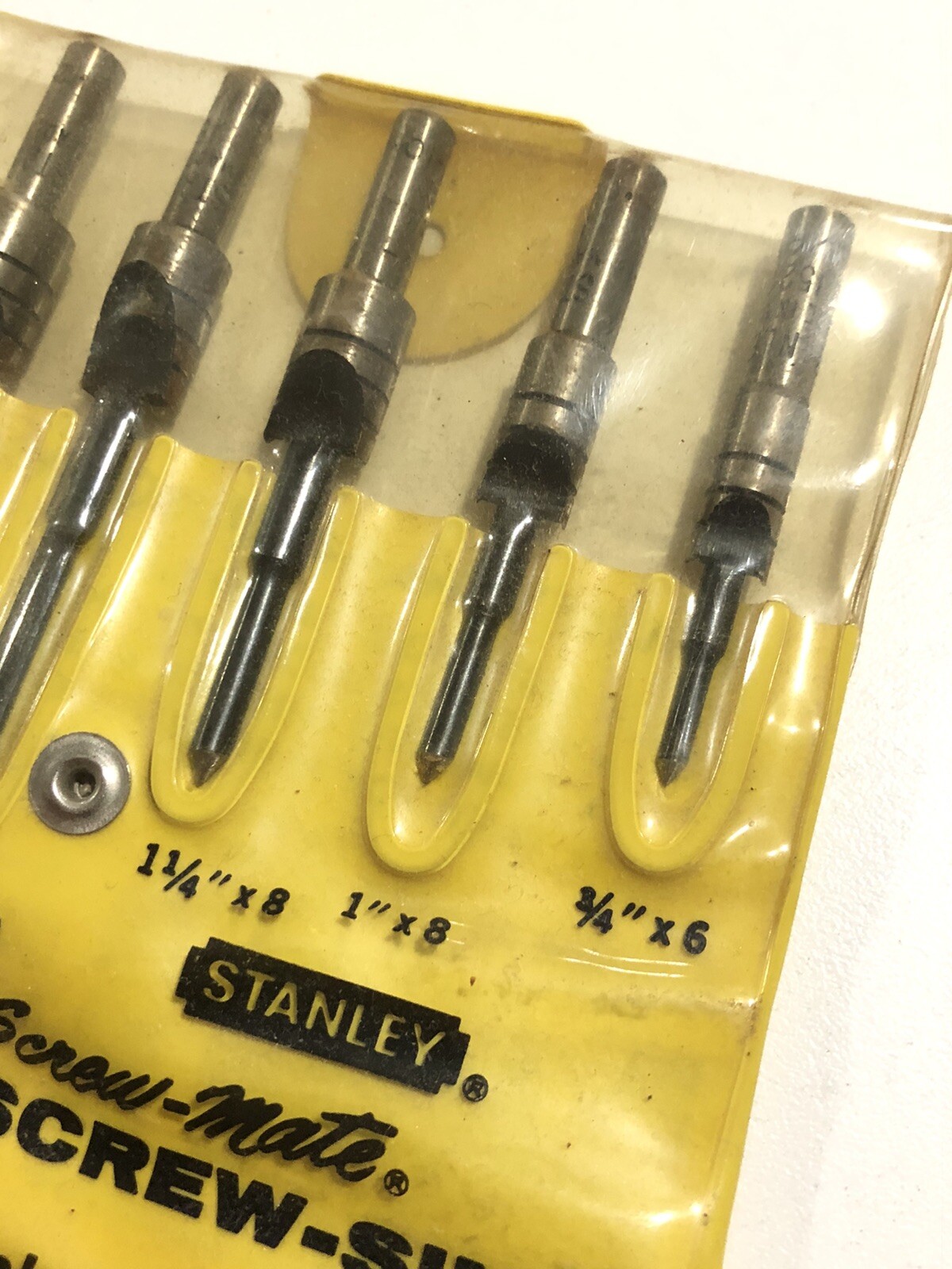 Stanley ScrewMate ScrewSink Set Boatbuilder Countersink Drill Bit NOS