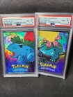 1999 Pokémon Topps Movie Edition Venusaur and Ivysaur #E3 Rainbow Foil - PSA 8