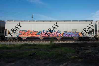Zug-Graffiti: 6'' x 9'' Passepartout-Foto von Ewze * viel * Hope4 vom Mai 2017