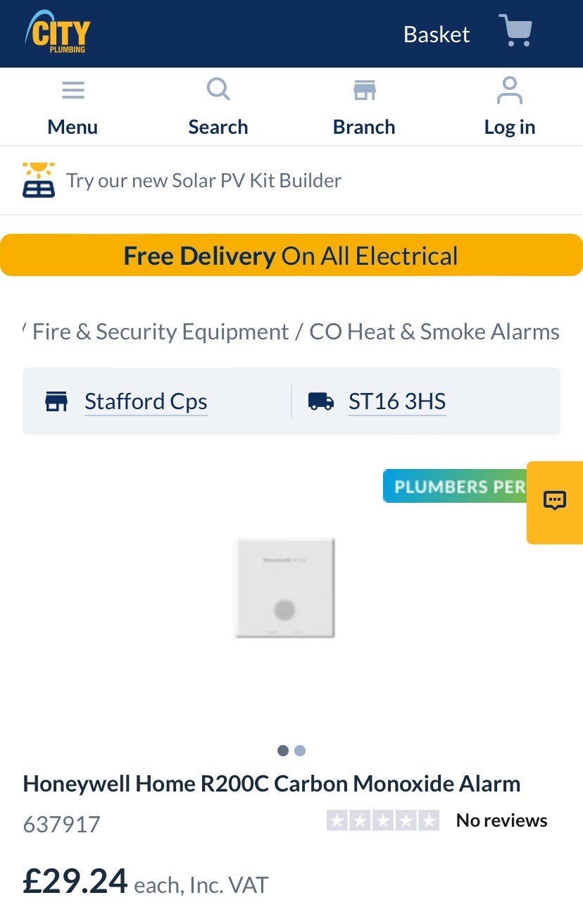 Honeywell Home R200C Carbon Monoxide Alarm Detector eBay