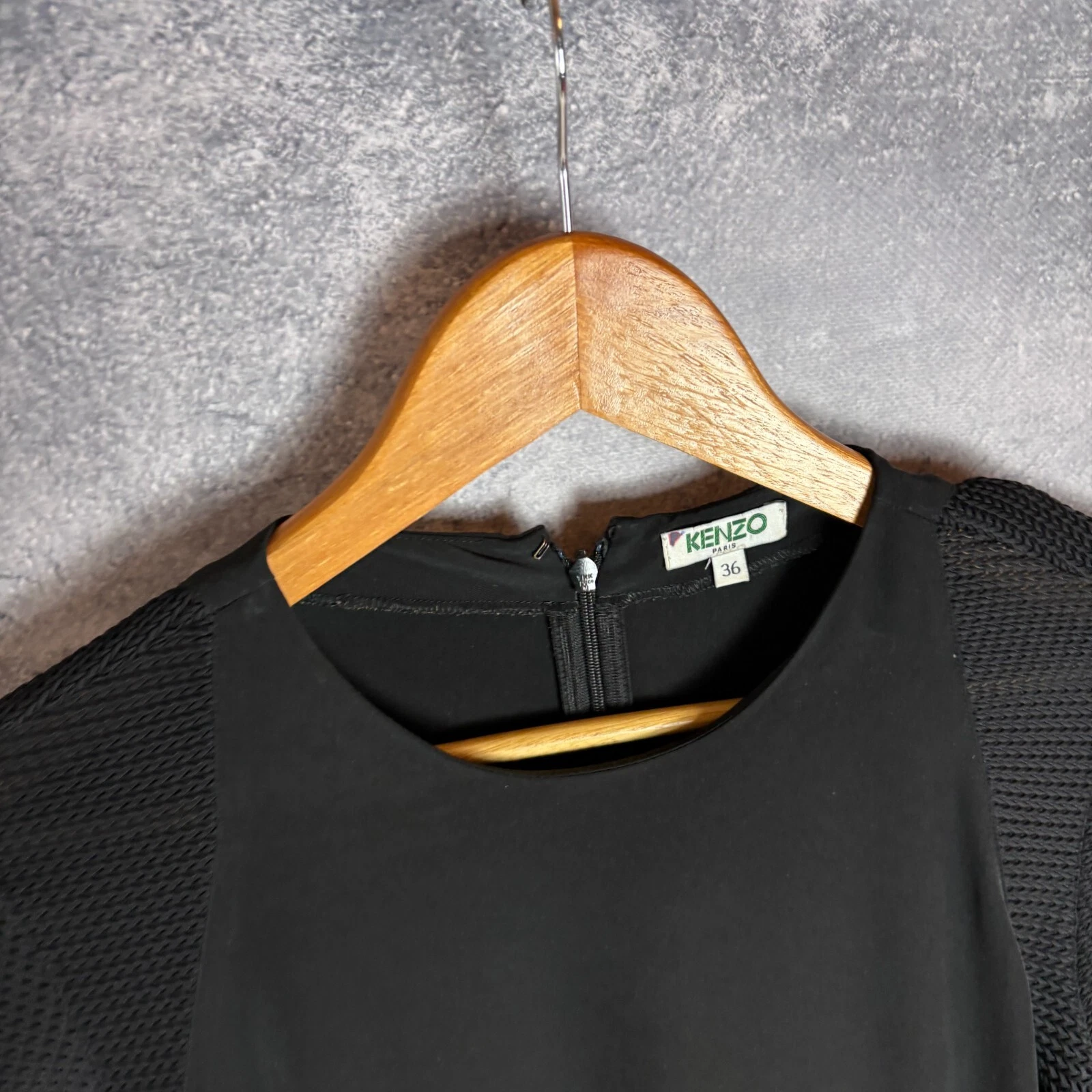 Abito donna Kenzo manica lunga nero taglia 36